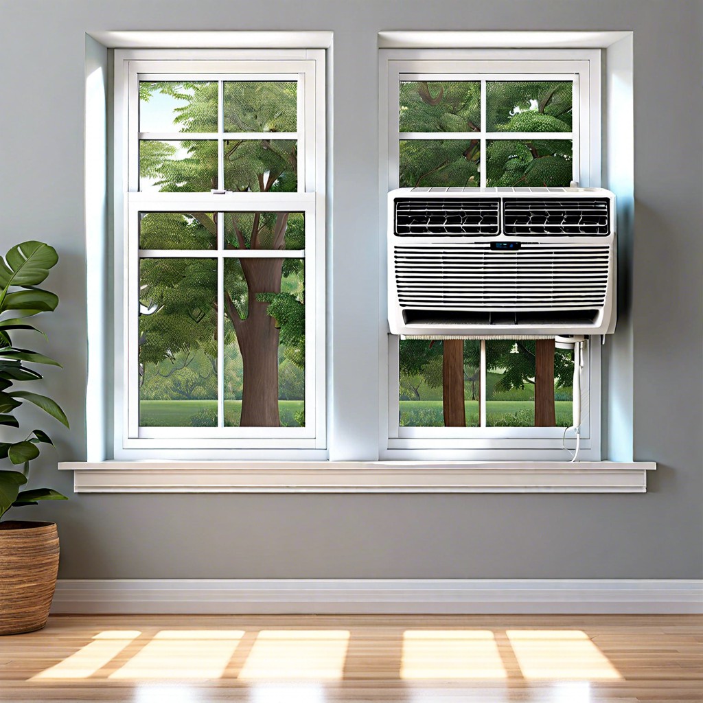 dual hose window ac for better ventilation