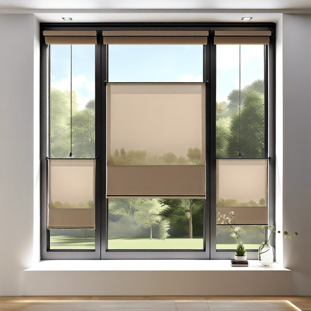 dual layered roller shades