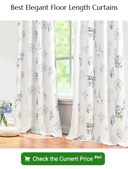 elegant floor length curtains