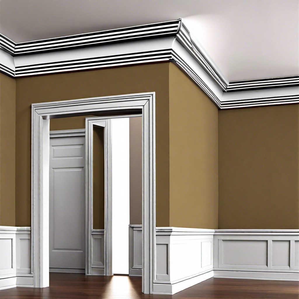 fabric wrapped cornices with trim