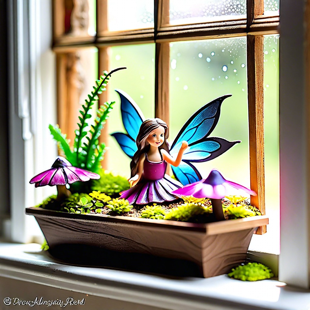 fairy garden with miniatures