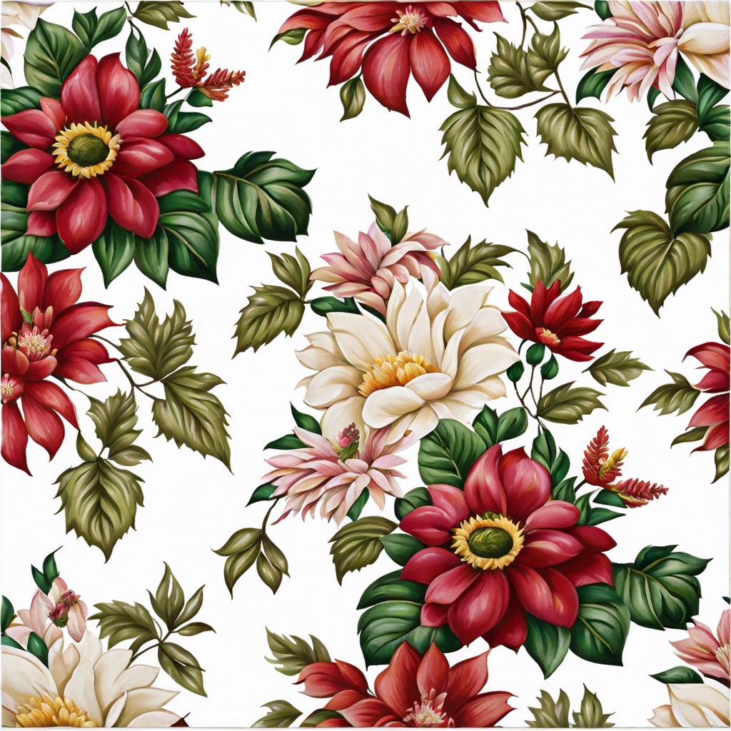 floral patchwork quilt