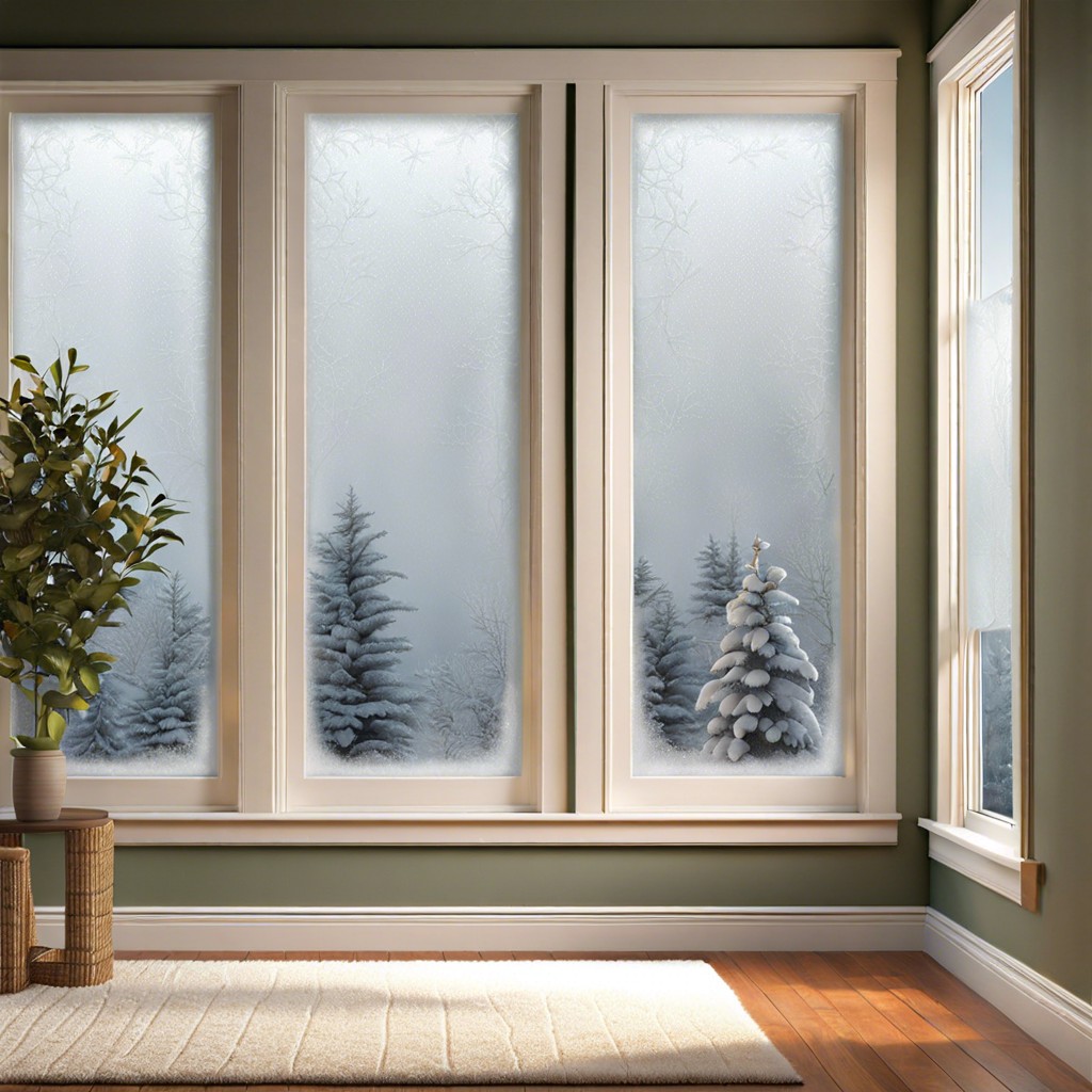 frosted glass panes