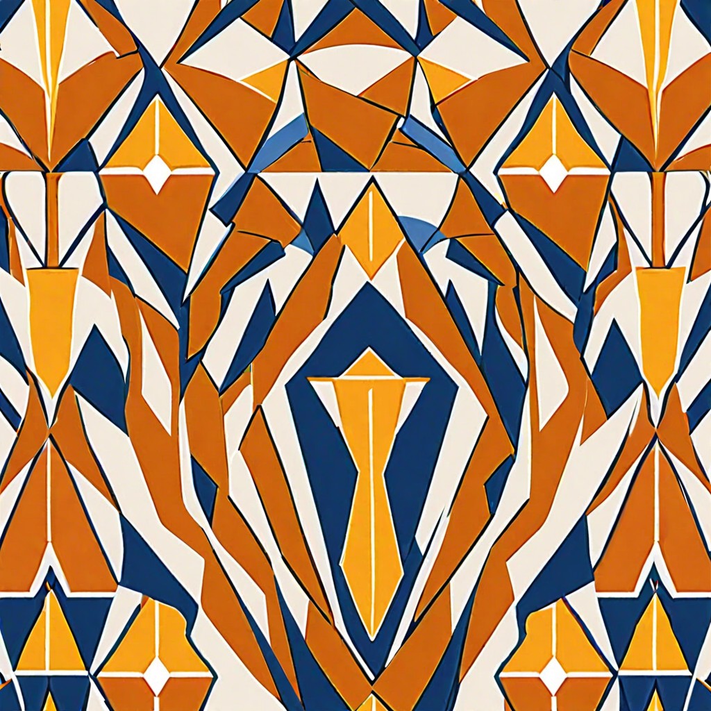 geometric patterned drapes