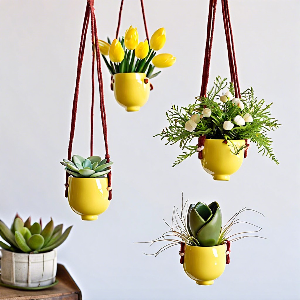 hanging mini planters