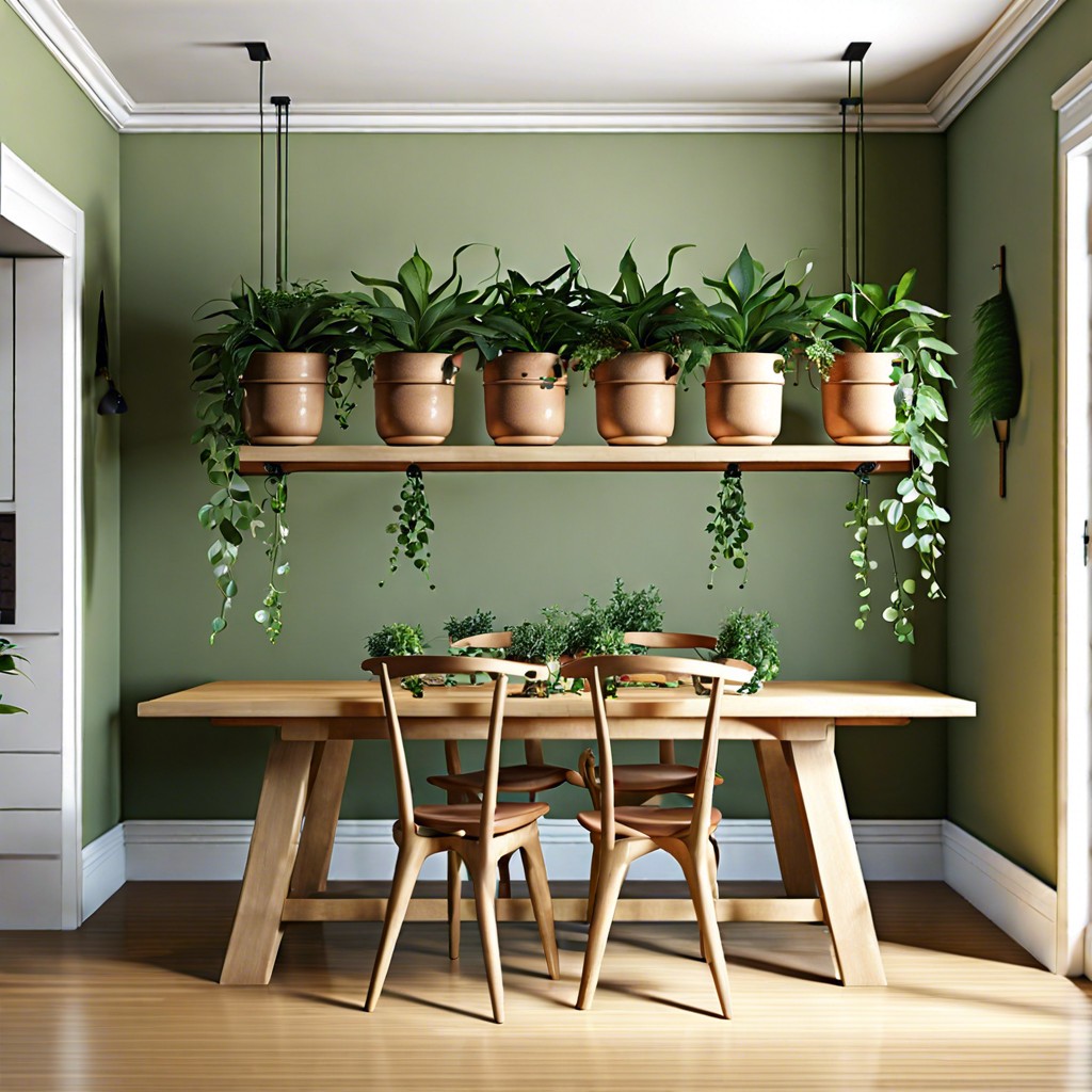 hanging plant shelf