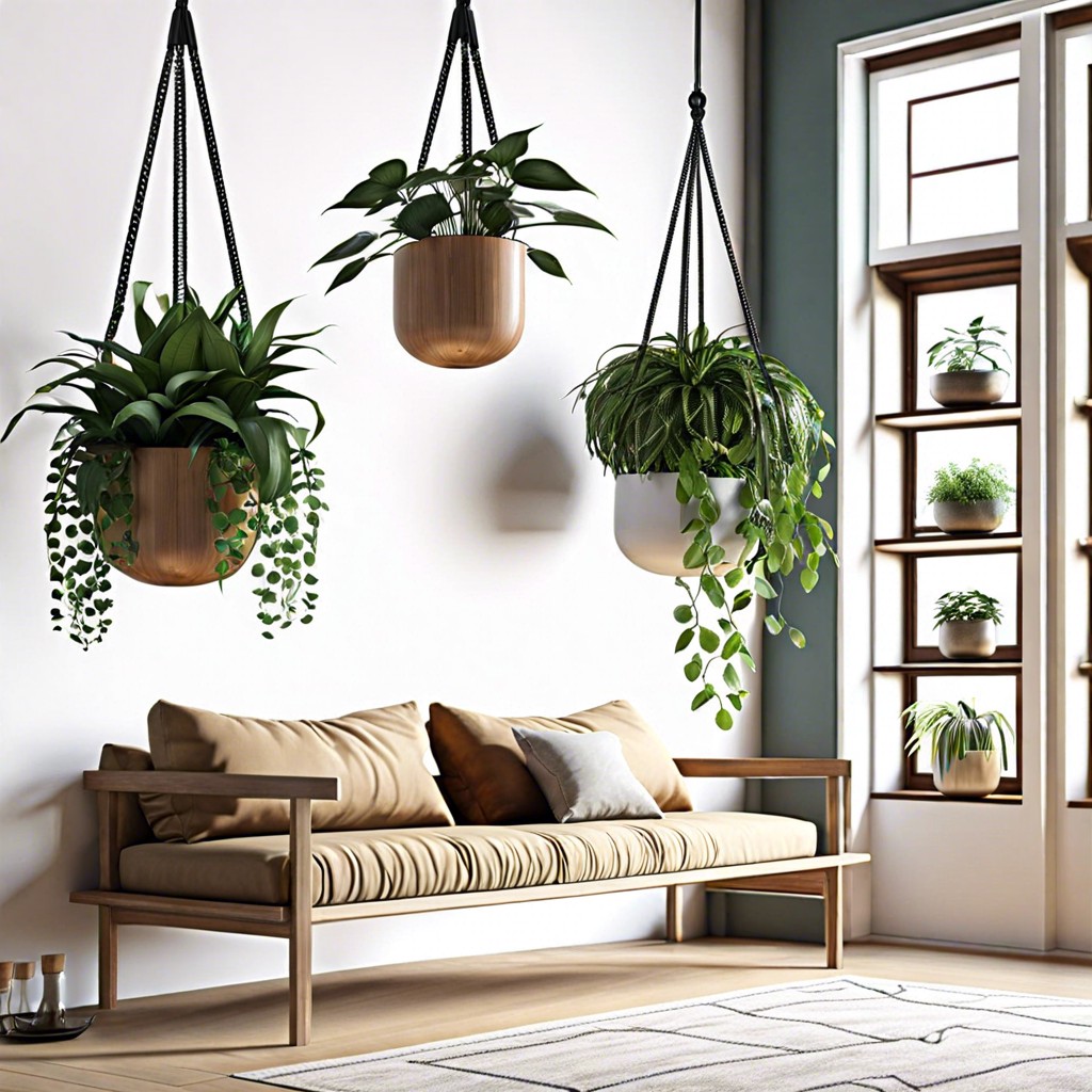 hanging plant shelves