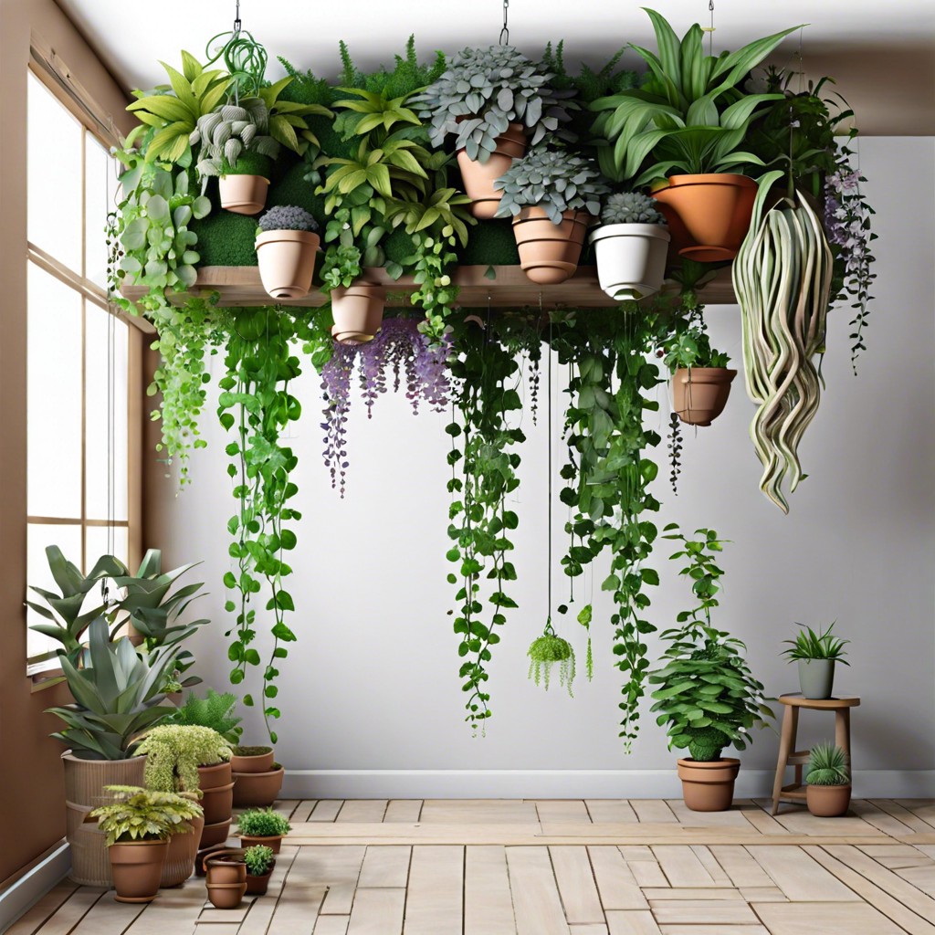 hanging plants garden