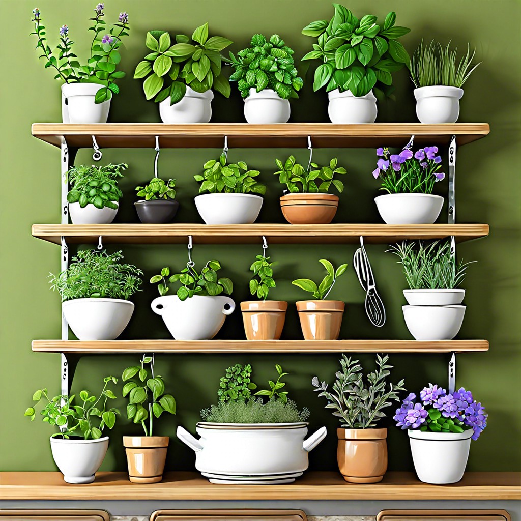 herb garden shelf