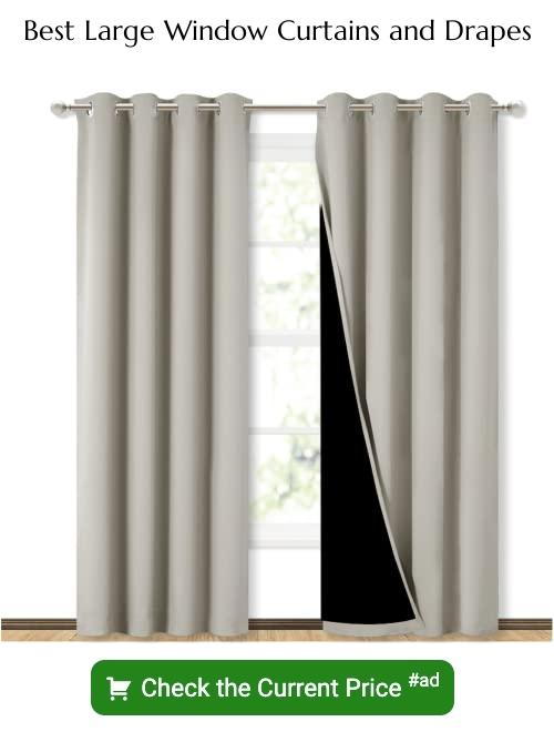 large window curtains and drapes