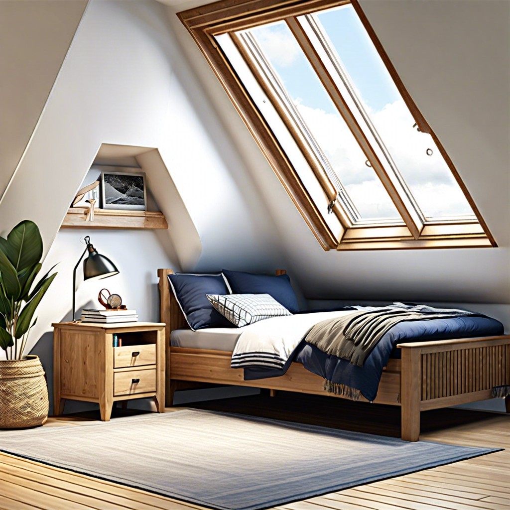 lofted sleeping area