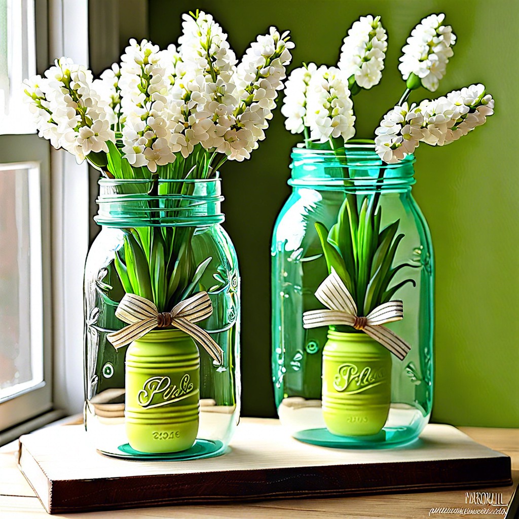 mason jar flower vases