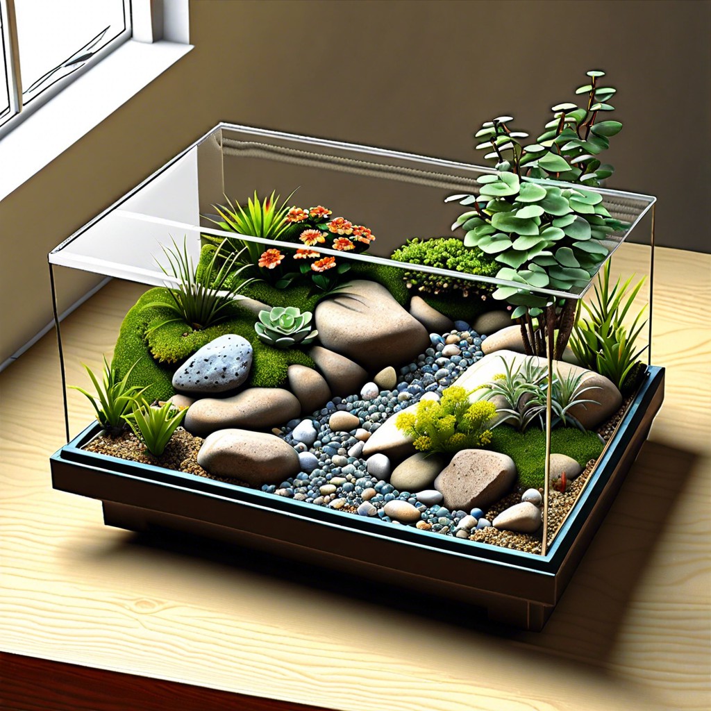 miniature rock garden