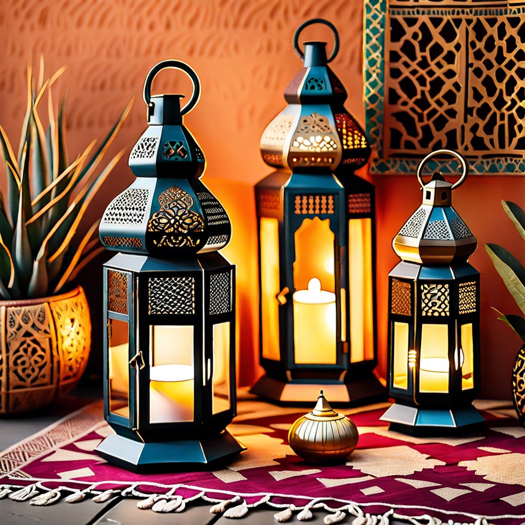 moroccan inspired lanterns