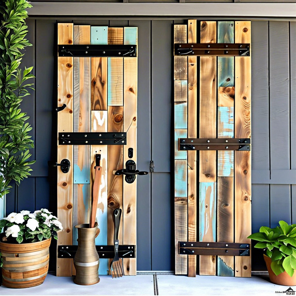 pallet wood shutters