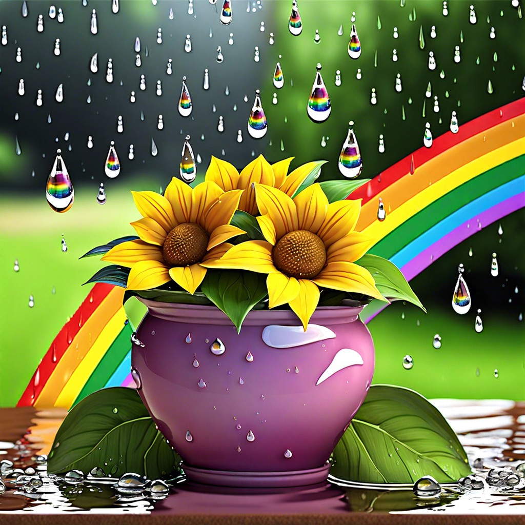 raindrops and rainbows