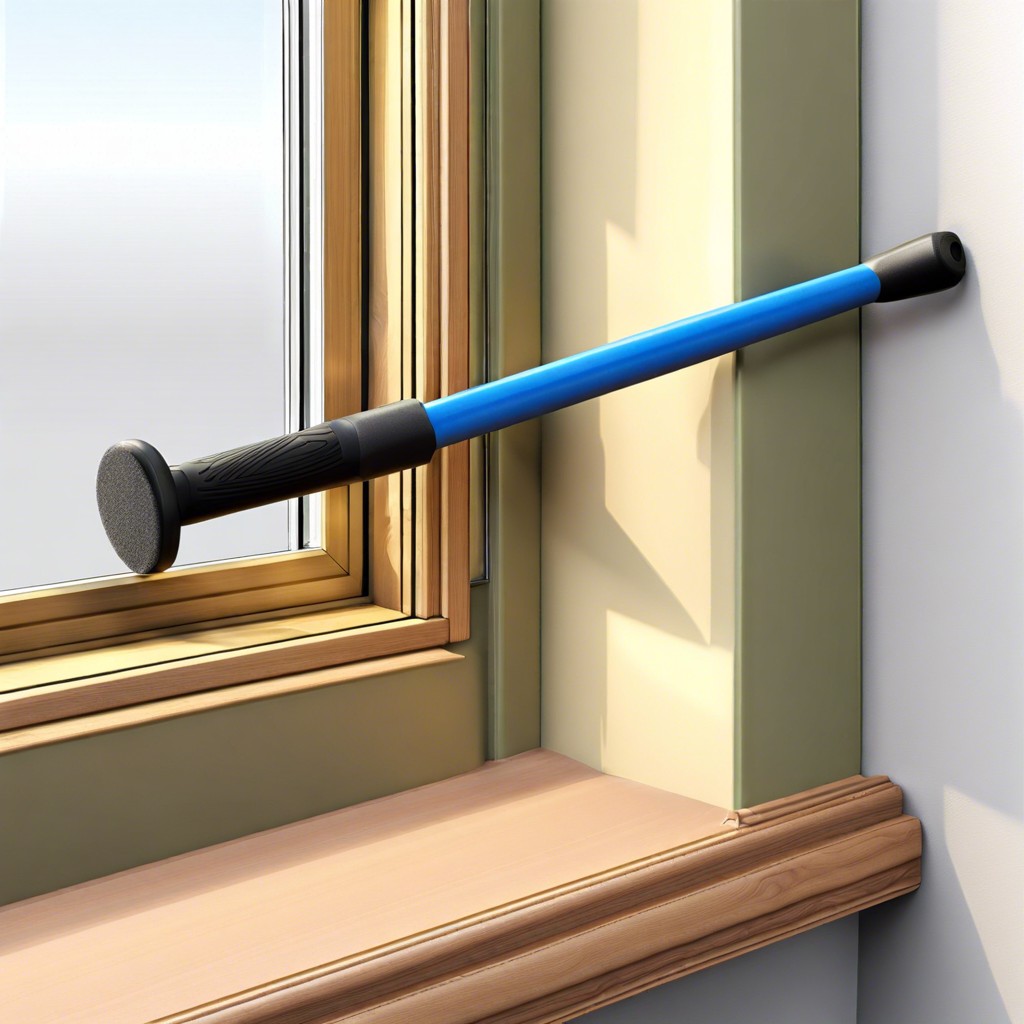 realign the window using a rubber mallet