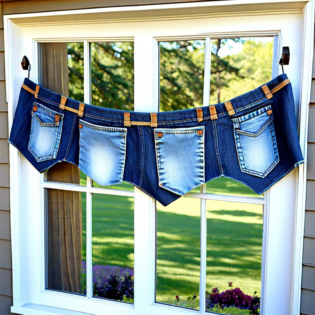 repurposed denim pockets