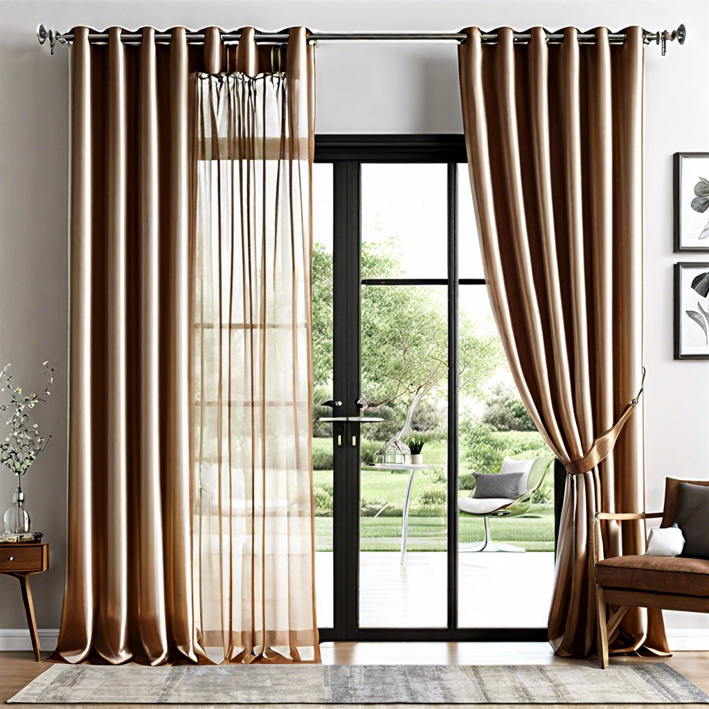 sheer curtain with clip rings