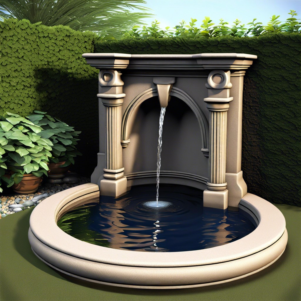 small fountain or water feature