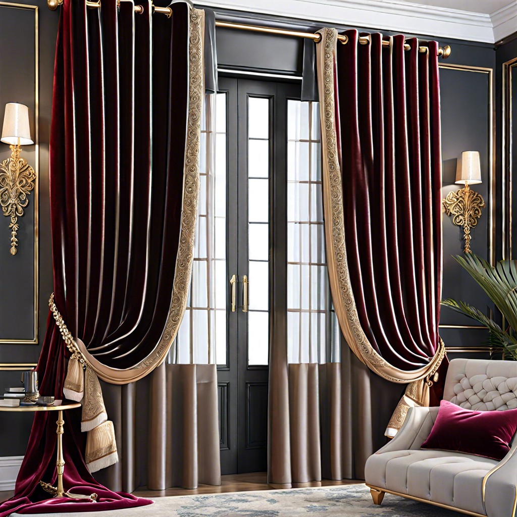 velvet curtains