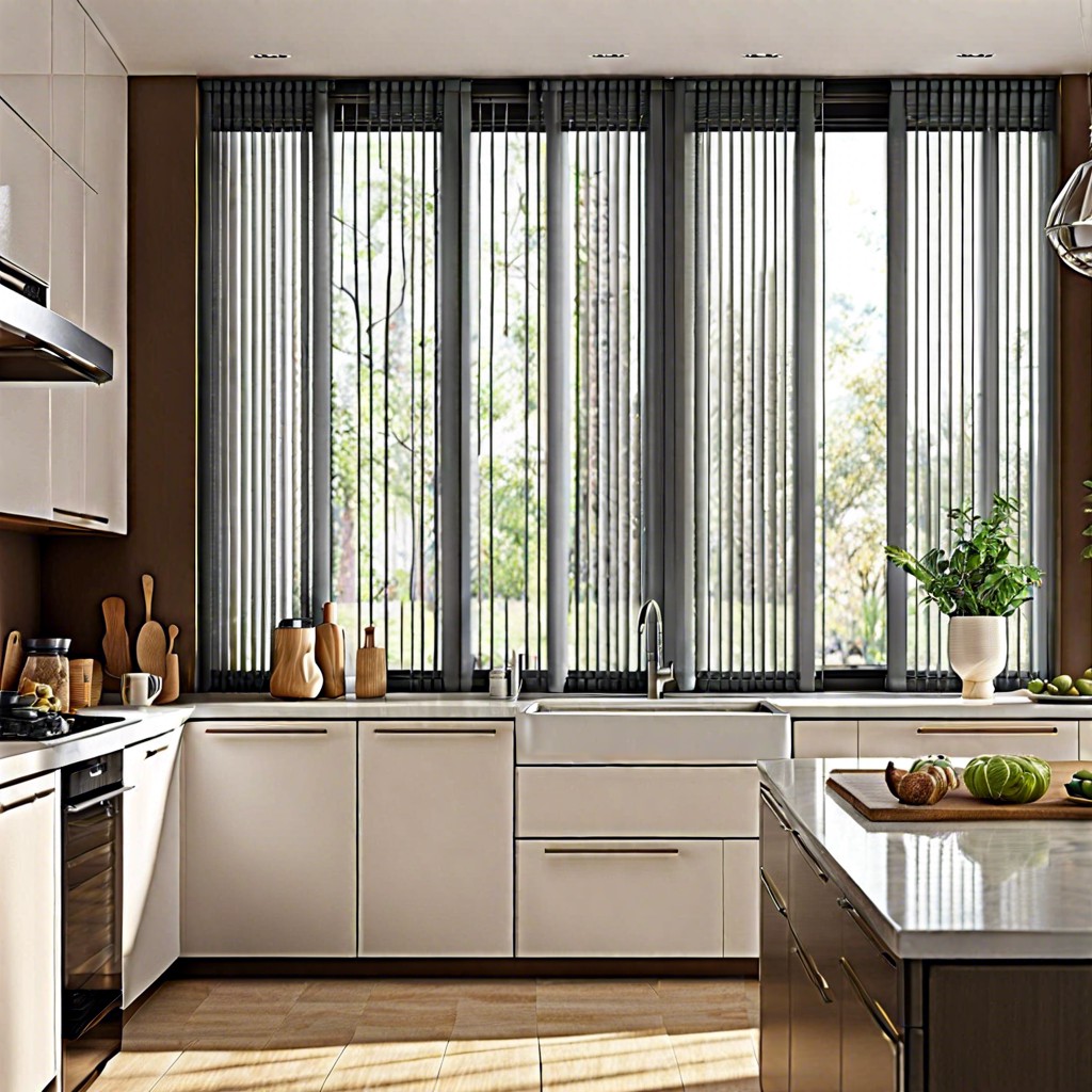 vertical blinds with transparent strips