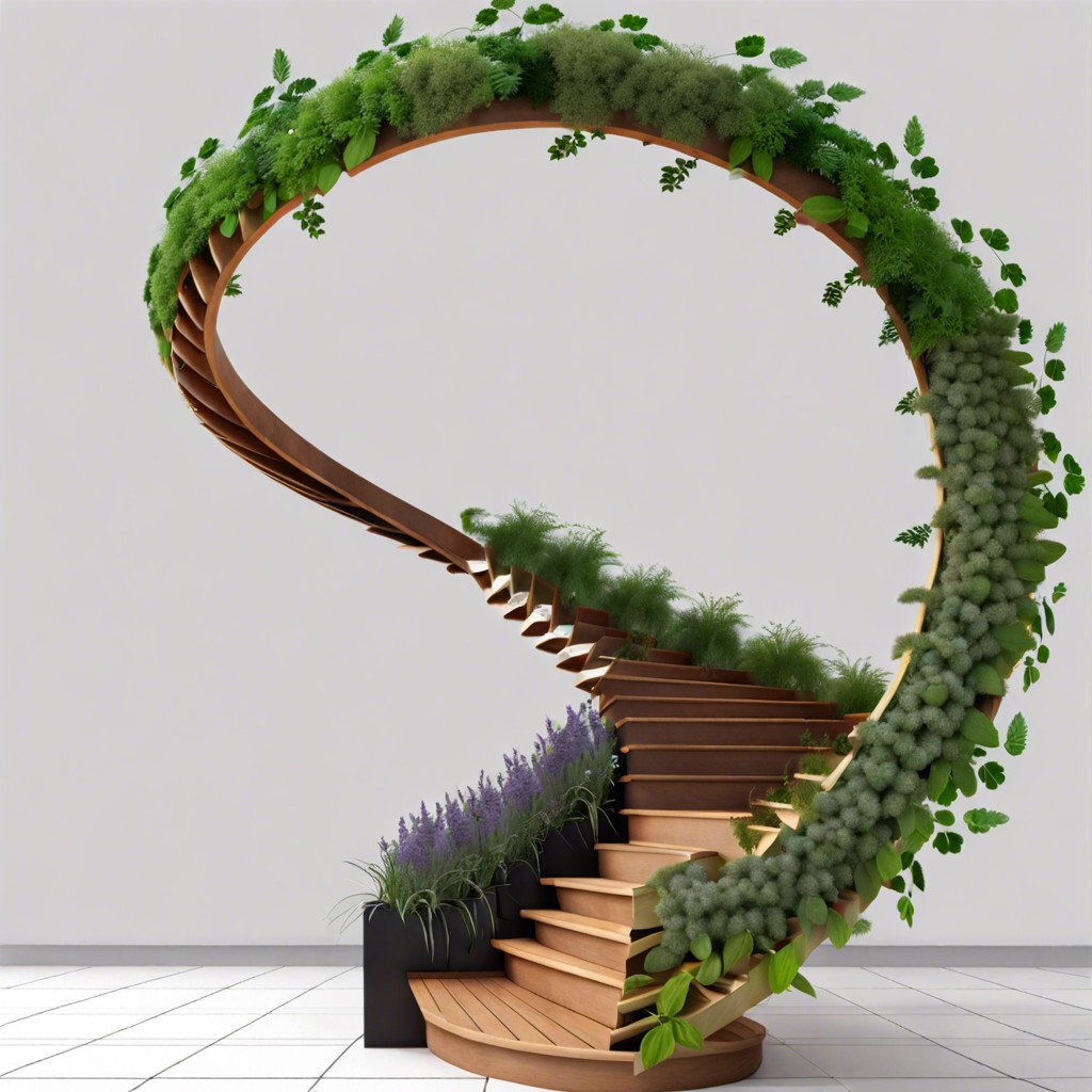 vertical herb spiral