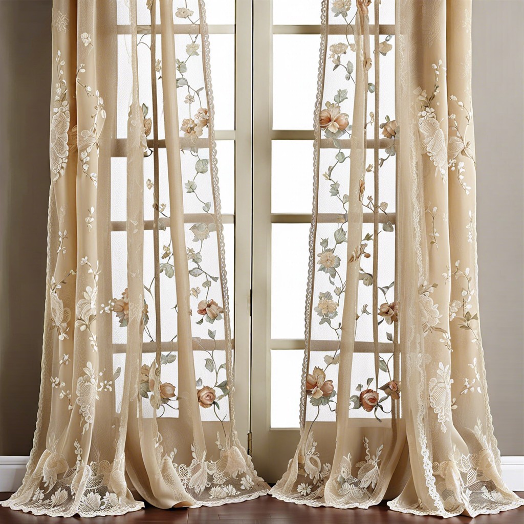 vintage lace curtains