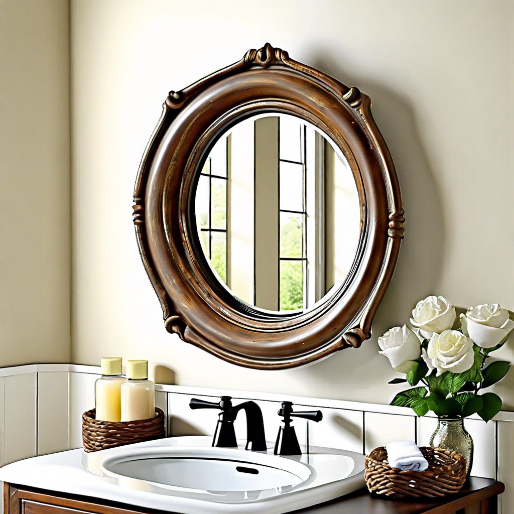 bathroom mirror frame