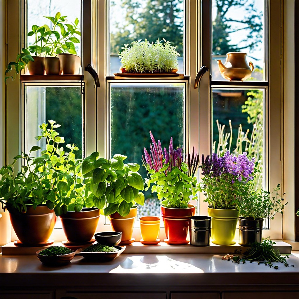 herb garden sill