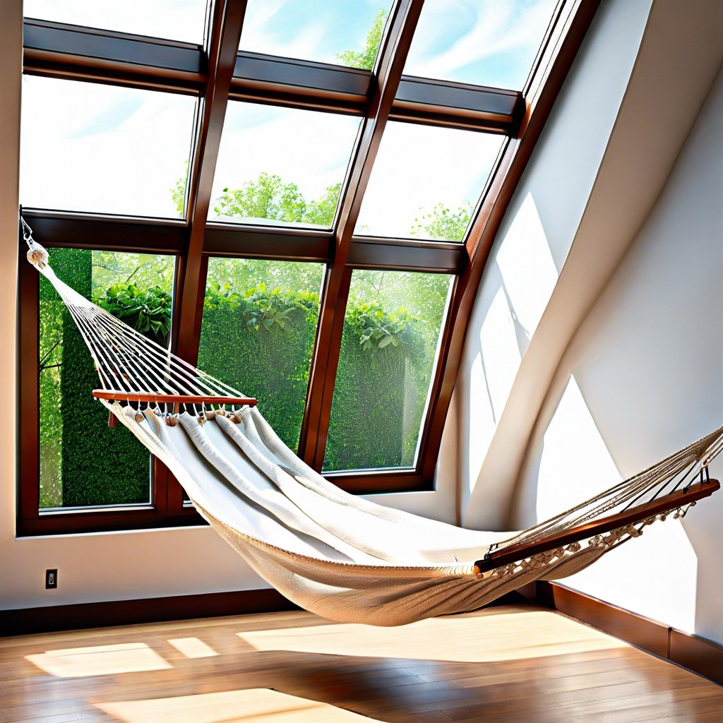 hammock or hanging chair retreat