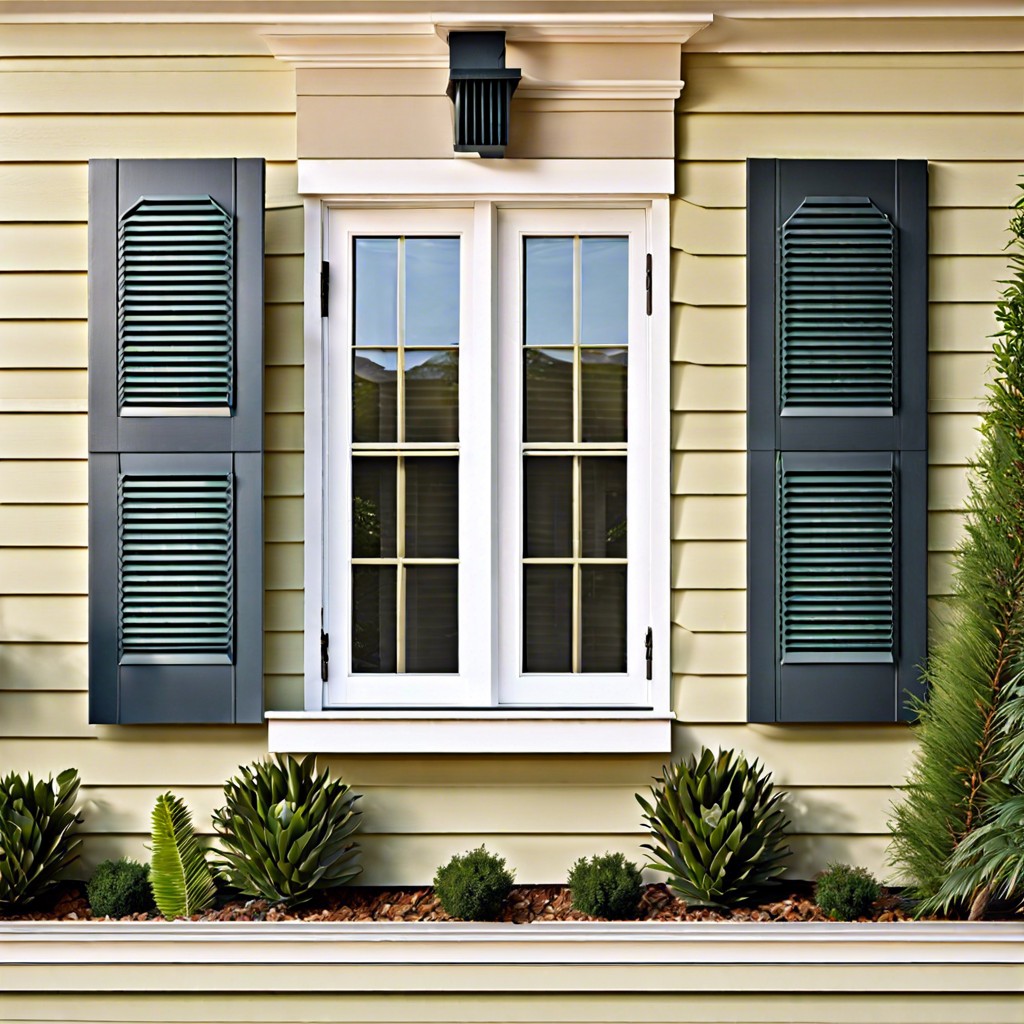 chevron pattern shutters