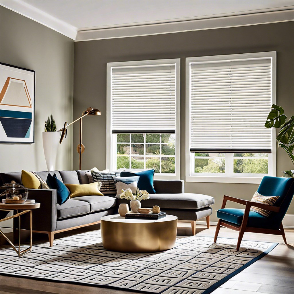 geometric cut out blinds