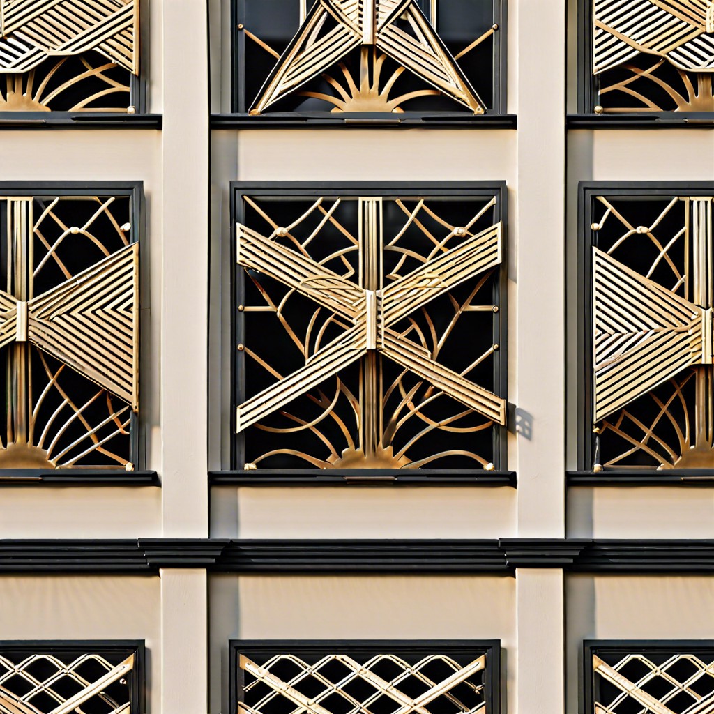 geometric metal lattice shutters