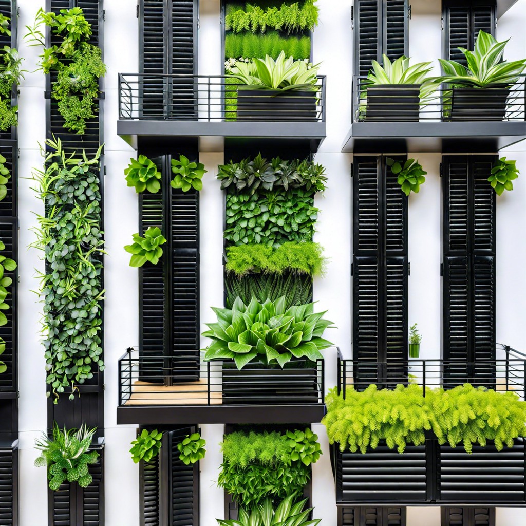 vertical garden shutters