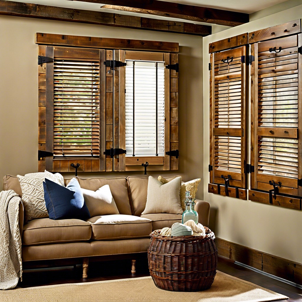 wooden shutters