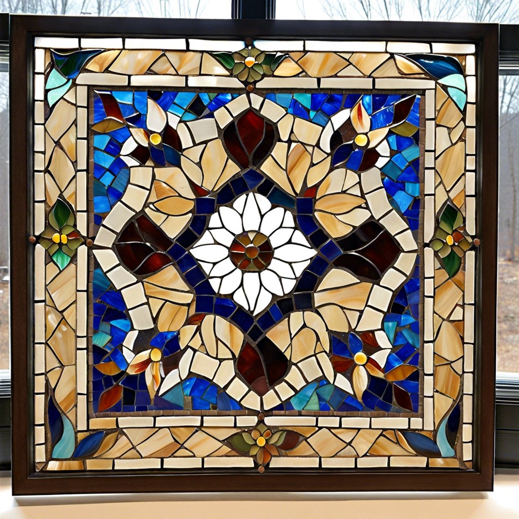 artistic tile mosaic frame