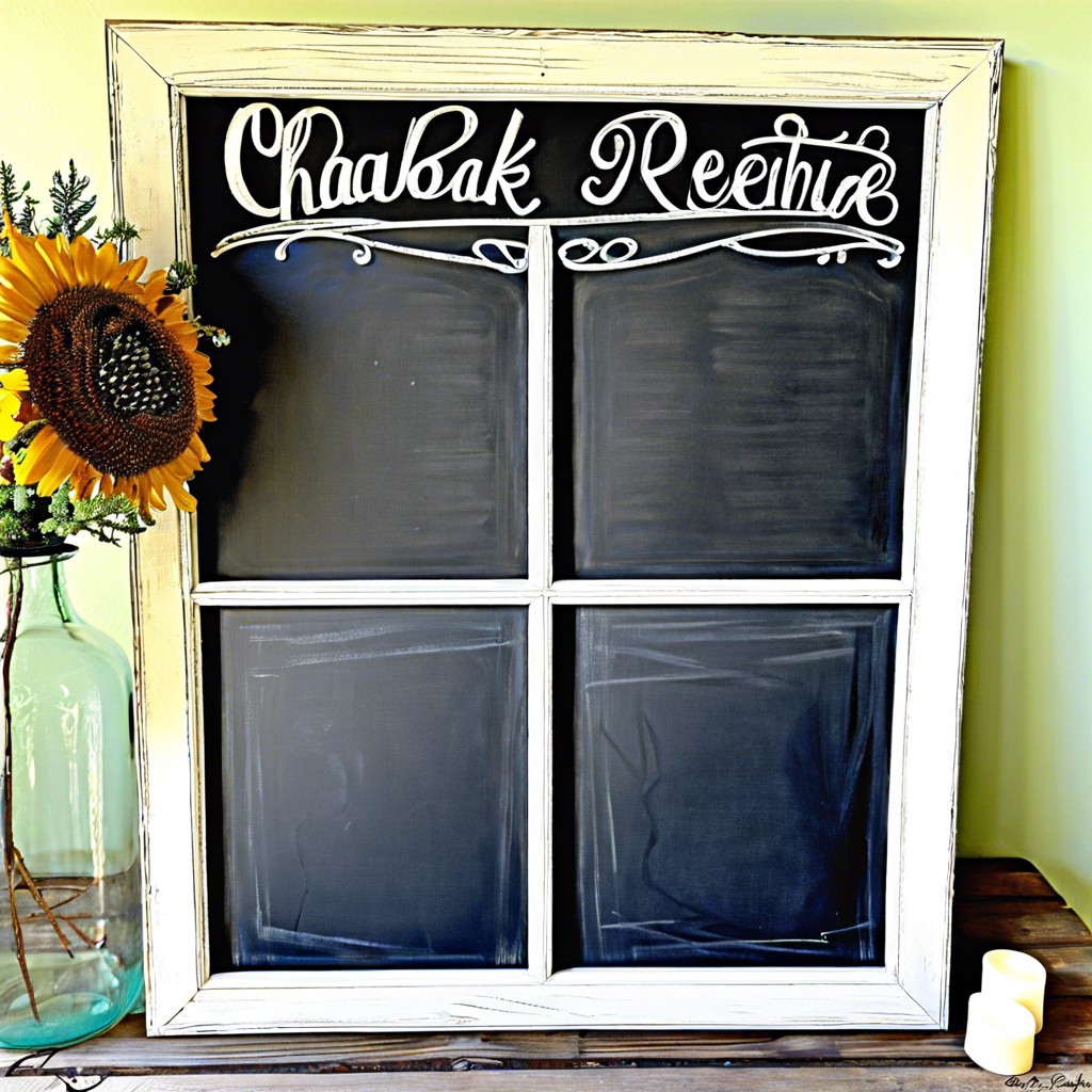 chalkboard message center