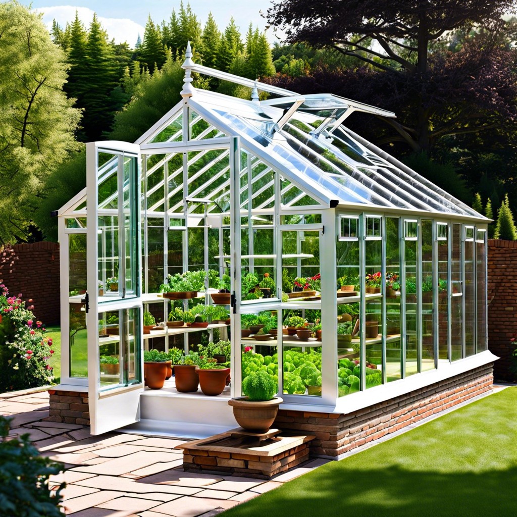 garden greenhouse roof