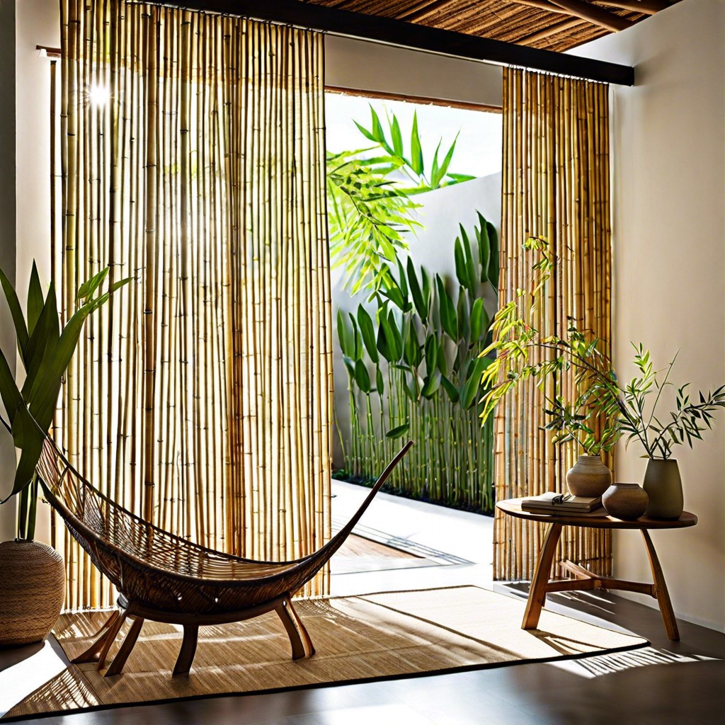 nature inspired bamboo panel