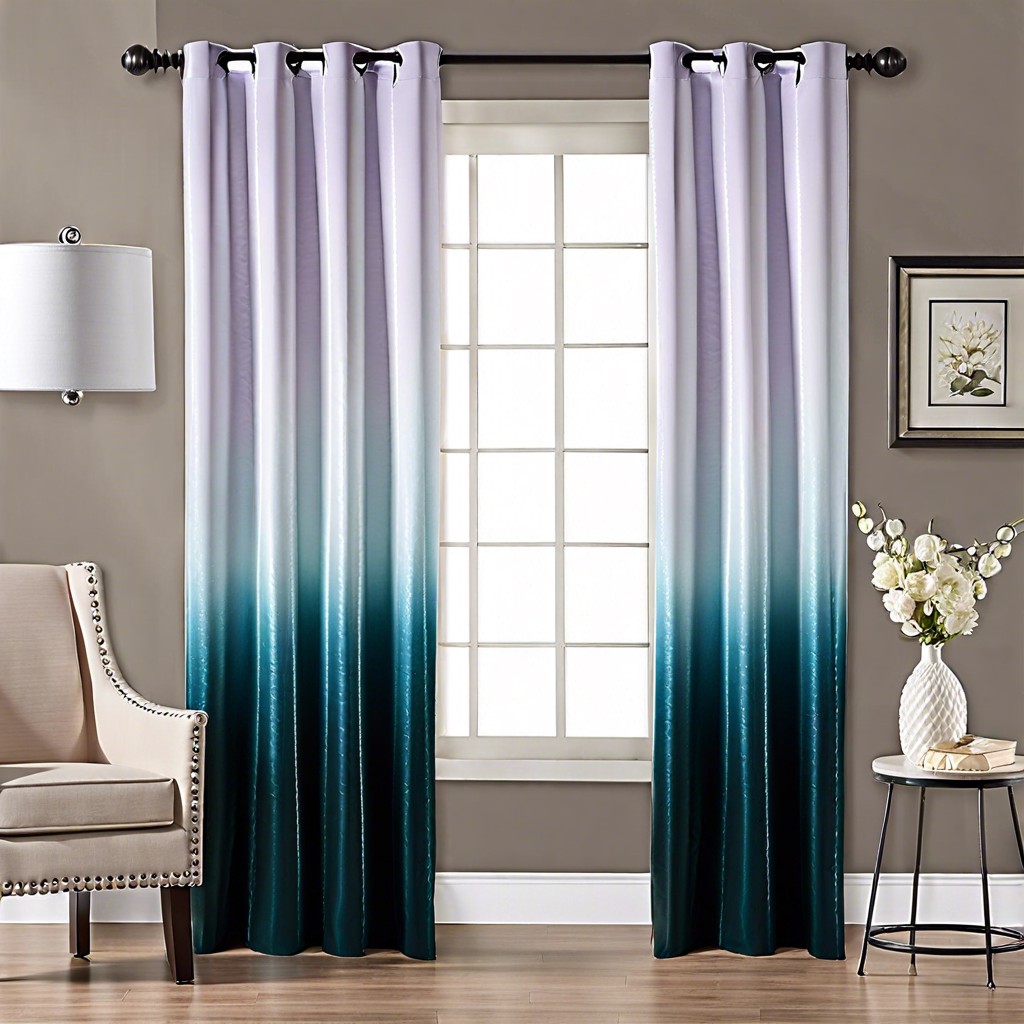 ombre dyed curtain