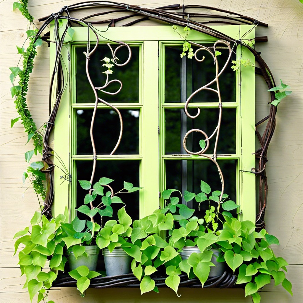 outdoor trellis for vines