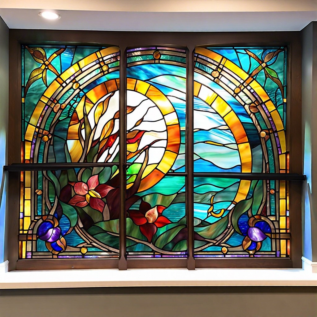 stained glass murals