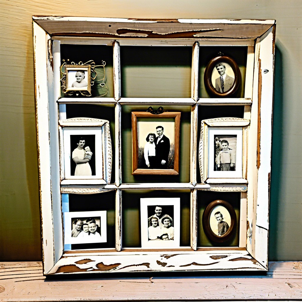 vintage photo frame collage