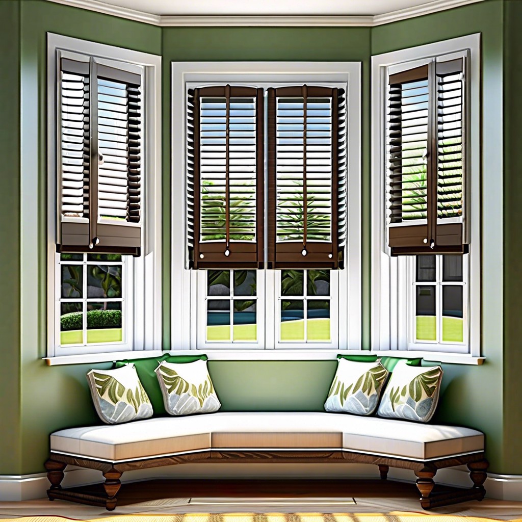 plantation shutters with adjustable louvers