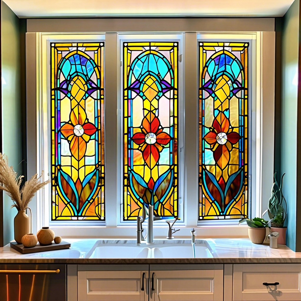 stained glass film for a vibrant look