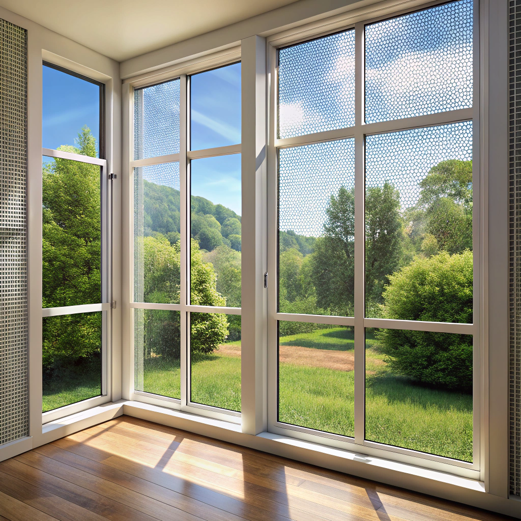 materials used in custom aluminum window screens