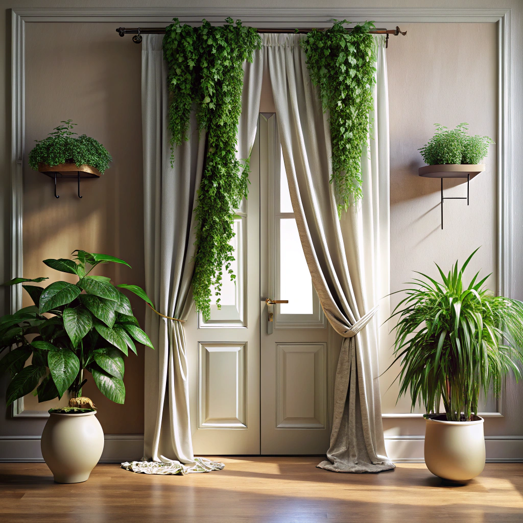 plant hanging curtain