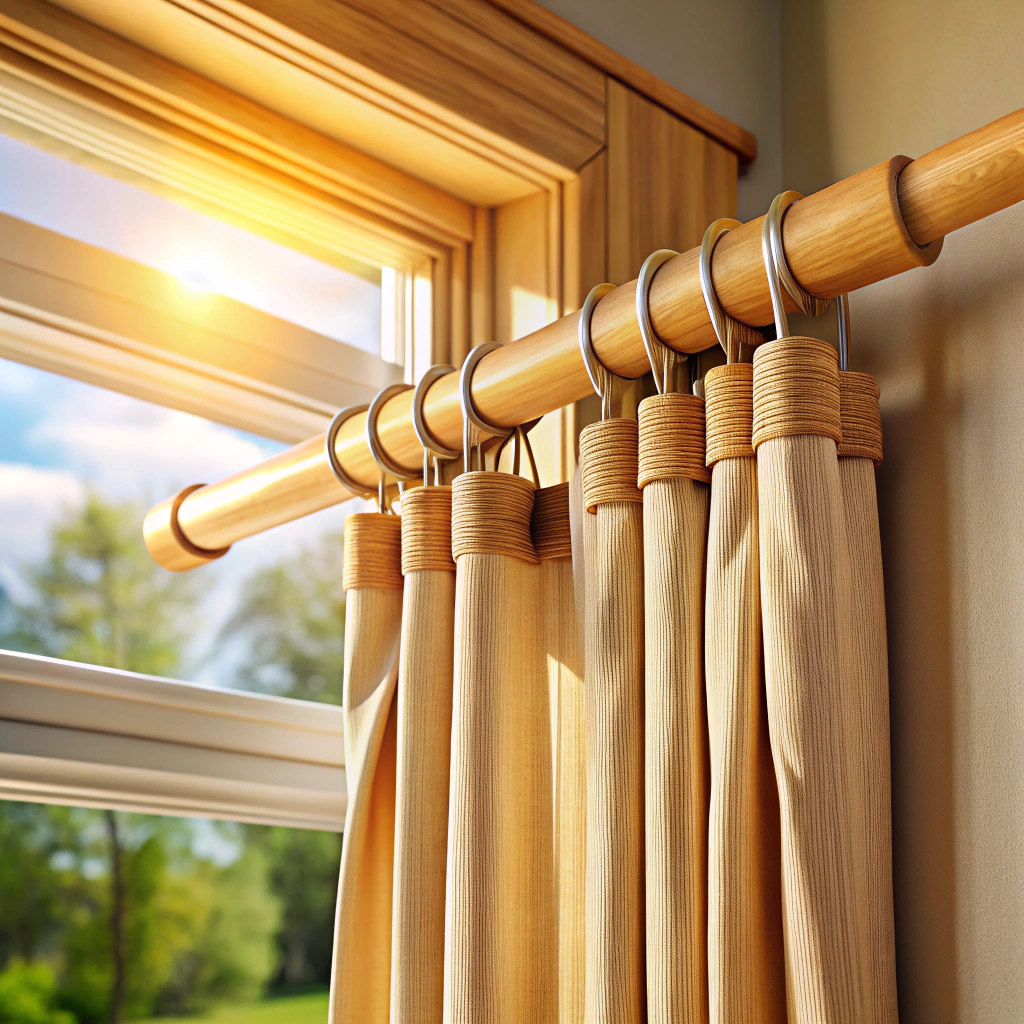 bamboo or wooden poles