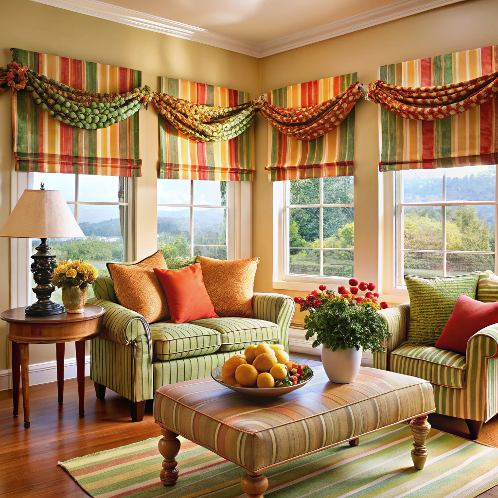colorful valances